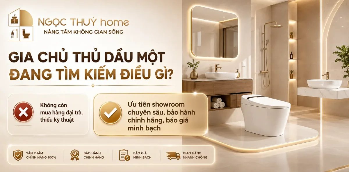 Thiết Bị Vệ Sinh Thủ Dầu Một: Vì Sao Ngọc Thúy Home Là Lựa Chọn Hàng Đầu Của Gia Chủ?