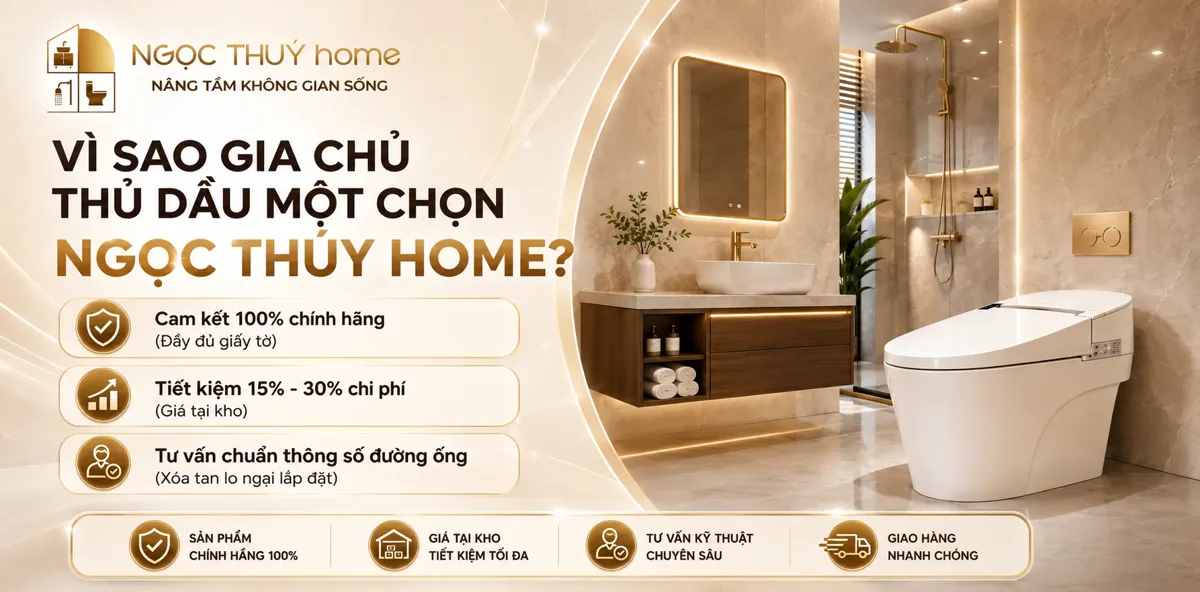 Thiết Bị Vệ Sinh Thủ Dầu Một: Vì Sao Ngọc Thúy Home Là Lựa Chọn Hàng Đầu Của Gia Chủ?