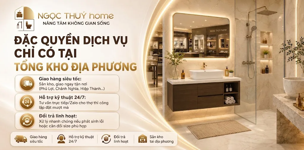 Thiết Bị Vệ Sinh Thủ Dầu Một: Vì Sao Ngọc Thúy Home Là Lựa Chọn Hàng Đầu Của Gia Chủ?