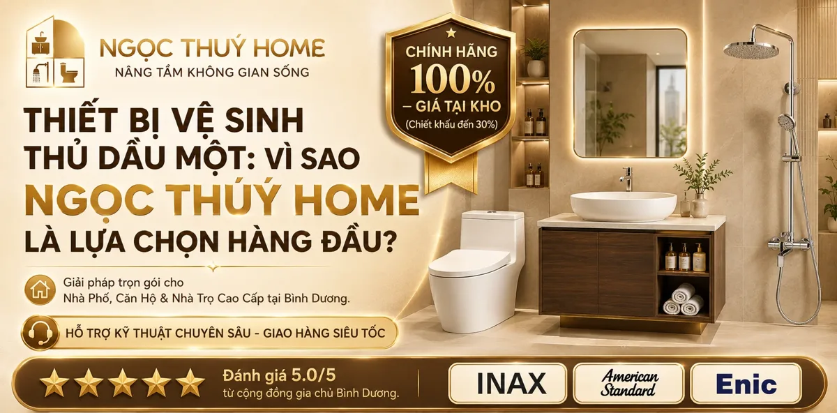 Thiết Bị Vệ Sinh Thủ Dầu Một: Vì Sao Ngọc Thúy Home Là Lựa Chọn Hàng Đầu Của Gia Chủ?