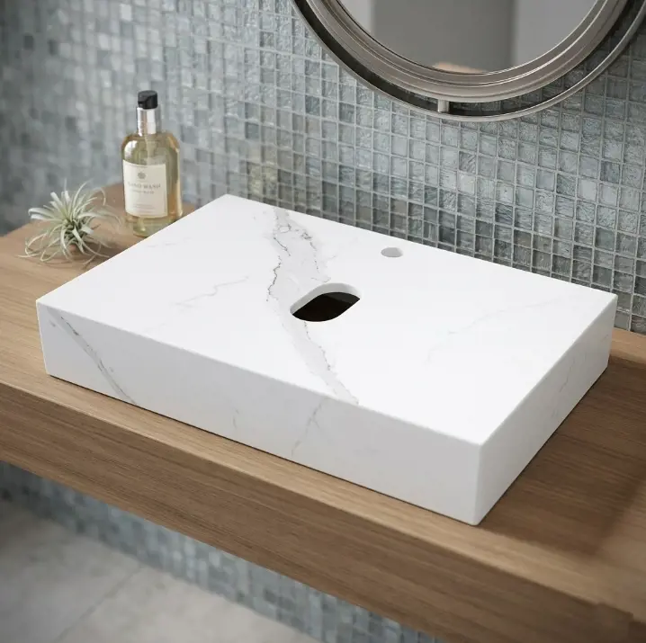 Bàn Đá Lavabo BD-020T | Lavabo Bình Dương - Nội Thất Ngọc Thúy