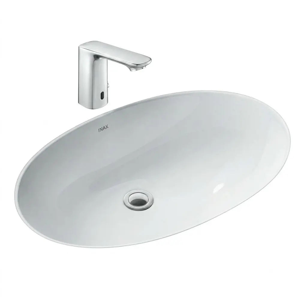 Chậu rửa lavabo âm bàn INAX AL-2216V và INAX L-2216V