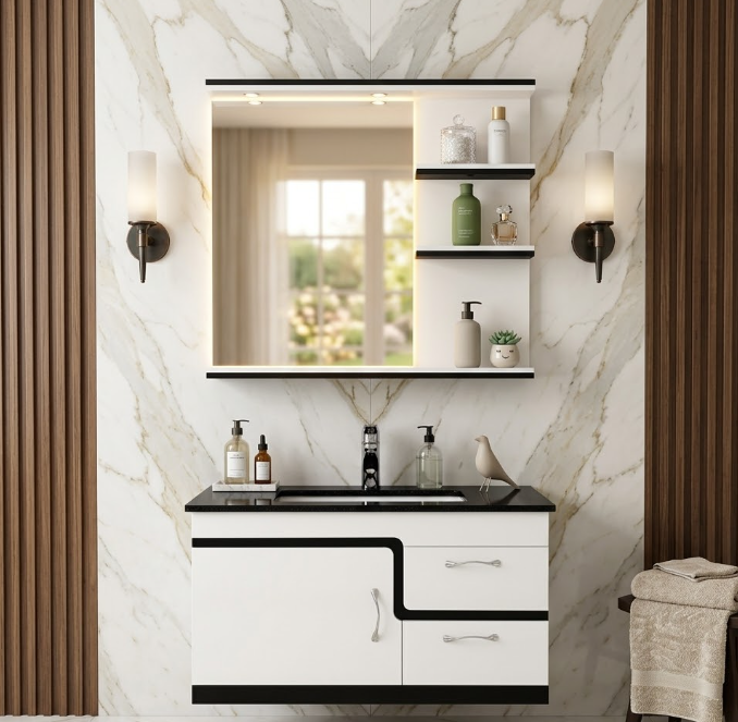 Bộ tủ chậu Lavabo mặt đá cao cấp - Tủ lavabo - 29 - Ngọc Thúy Home
