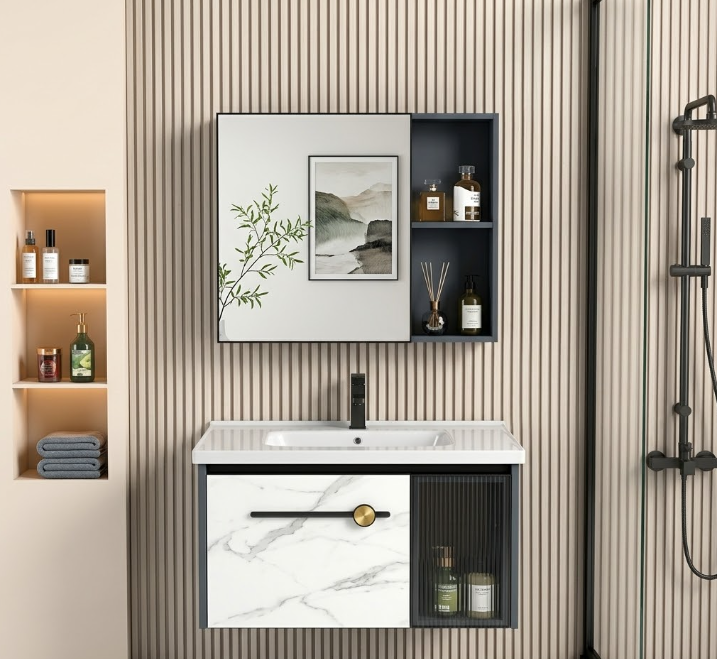 Bộ Tủ Lavabo Treo Tường N04T