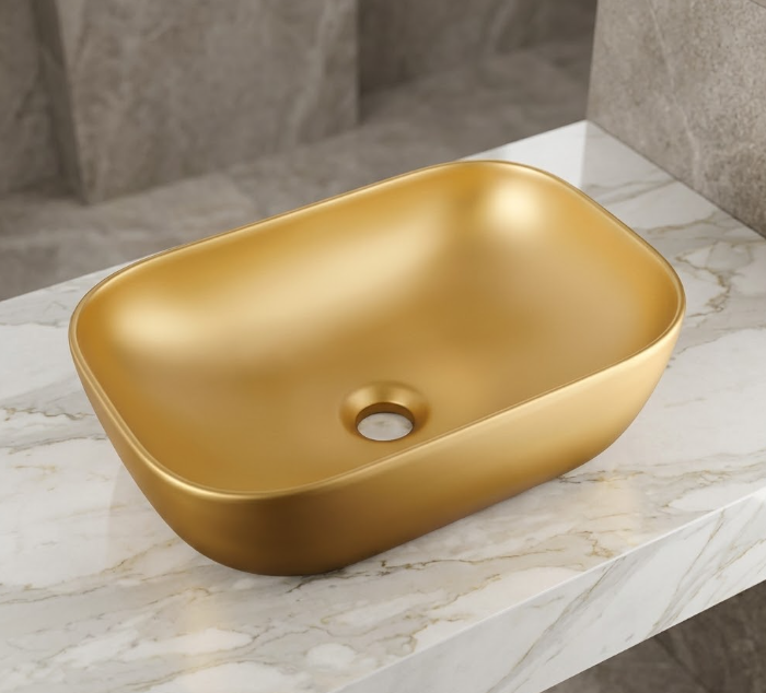 Chậu Lavabo Đặt Bàn LB 81 Vàng