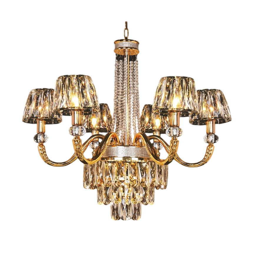 Đèn Chùm Pha Lê Cao Cấp NC 9366/6 - Ngọc Thúy Home