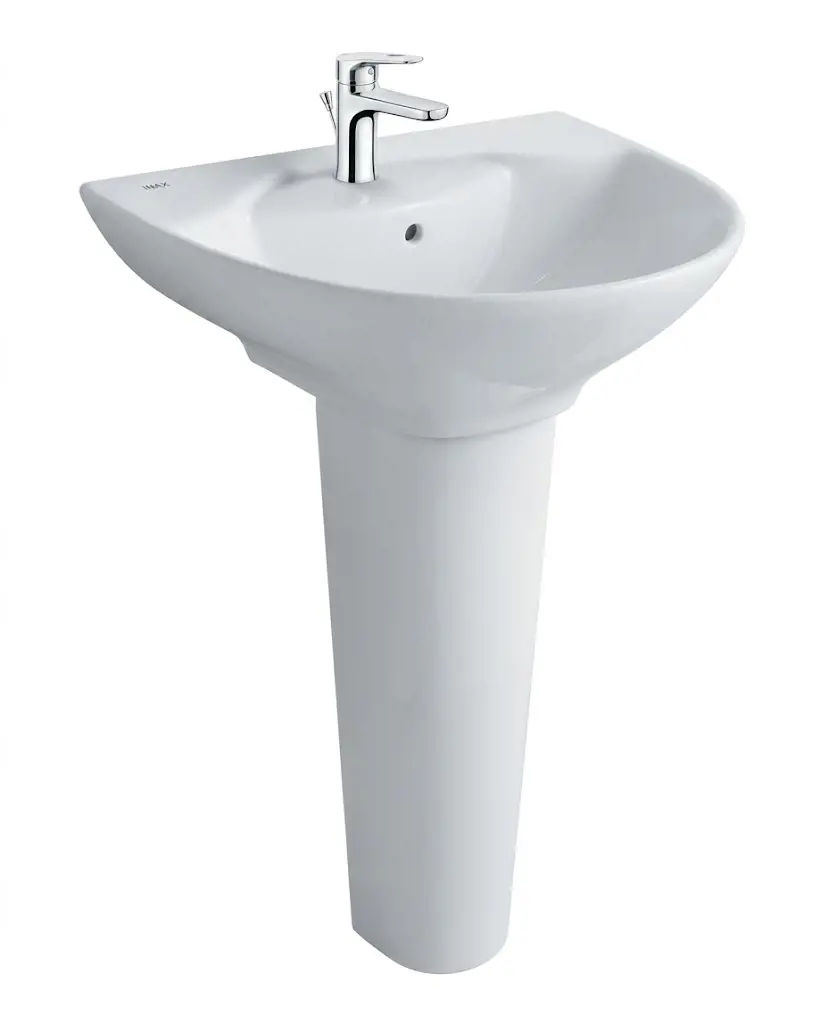 Bộ chậu rửa lavabo treo tường INAX L-288V và chân dài INAX L-288VD