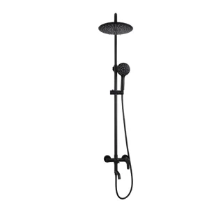 Bộ Sen Cây Tắm Đứng Nóng Lạnh Bát Tròn Matte Black (Đen Mờ) | Thiết Bị Vệ Sinh Bình Dương