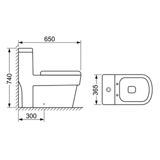 Hình ảnh Bồn Cầu 2 Khối XT-BCML | Thiết Bị Vệ Sinh Bình Dương