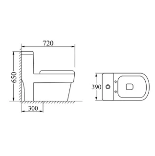 Hình ảnh Bồn Cầu Liên Khối XT-BC 01 | Thiết Bị Vệ Sinh Bình Dương