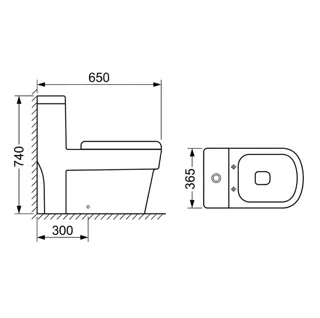 Hình ảnh Bồn Cầu Liên Khối XT-BC 03 | Thiết Bị Vệ Sinh Bình Dương