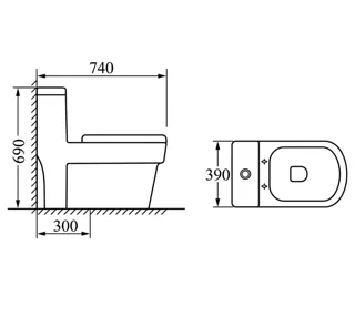 Hình ảnh Bồn Cầu Liên Khối XT-BC 13 | Thiết Bị Vệ Sinh Bình Dương