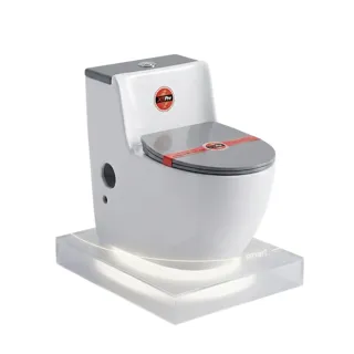 Bồn Cầu Một Khối XT Pro Trắng Phối Xám | Thiết Bị Vệ Sinh Bình Dương - Nội Thất Ngọc Thúy