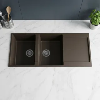Bồn rửa chén 2 ngăn kèm cánh úp đĩa CD - 11 - Nội Thất Ngọc Thúy