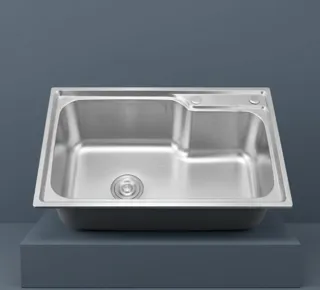 Bồn rửa chén inox 1 ngăn kèm cánh thoát nước XT - 7545 (304) - Nội Thất Ngọc Thúy