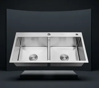 Bồn rửa chén inox 2 ngăn XT - 10050 - Nội Thất Ngọc Thúy