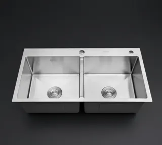 Bồn rửa chén inox 2 ngăn XT - 8245 - Nội Thất Ngọc Thúy