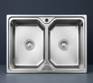 Bồn rửa chén inox 2 ngăn XT - 9050 - Nội Thất Ngọc Thúy