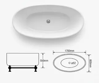 Hình ảnh Bồn Tắm Độc Lập BT 03 | Thiết Bị Vệ Sinh Bình Dương