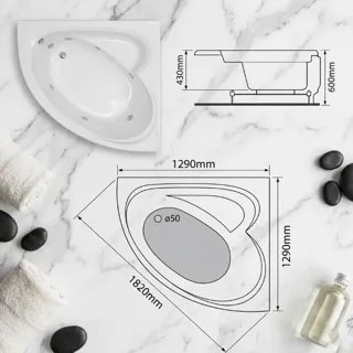 Hình ảnh Bồn Tắm Vuông BT 05 | Thiết Bị Vệ Sinh Bình Dương