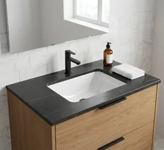 Combo Mặt Bàn Đá Chống Trầy & Chậu Lavabo Âm Bàn LB 38 | Lavabo Bình Dương - Nội Thất Ngọc Thúy