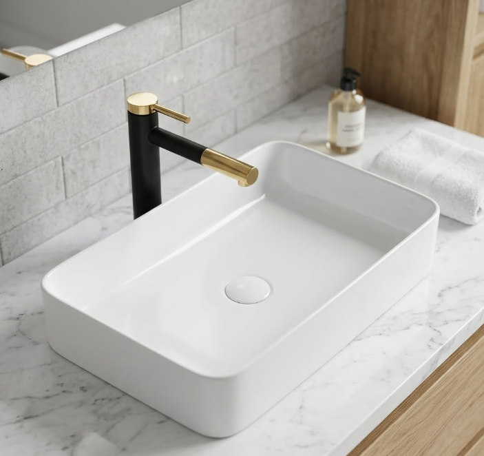 Chậu Lavabo Đặt Bàn Cao Cấp LB 55