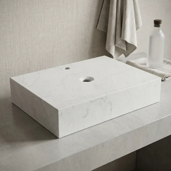 Bàn Đá Lavabo BD-015T | Lavabo Bình Dương - Nội Thất Ngọc Thúy