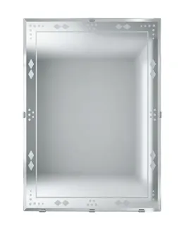Gương Soi Chữ Nhật Mài Cạnh Họa Tiết Kim Cương | Gương Nhà Tắm Bình Dương - Nội Thất Ngọc Thúy