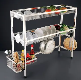 Kệ chén đặt bàn inox 3 tầng 03