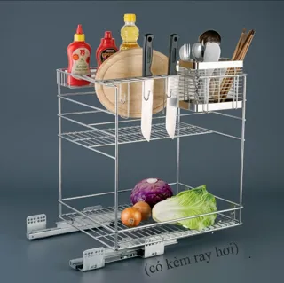 Kệ gia vị dùng trong tủ bếp Inox 304