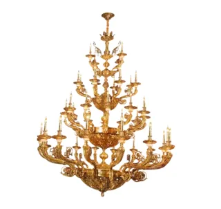 Đèn Chùm Đồng Nguyên Chất NC 1025/40 | Đèn Trang Trí Thủ Dầu Một Bình Dương - Nội Thất Ngọc Thúy