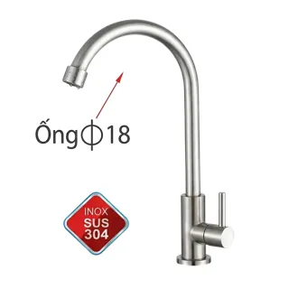 Vòi Chén Lạnh Inox 304 XT-502 | Thiết Bị Nhà Bếp Bình Dương - Nội Thất Ngọc Thúy